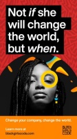 Creative for the Black Girls CODE new ad campaign (Graphic: Business Wire)