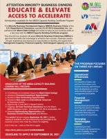 (BPRW) Educate & Elevate – Access to Accelerate!  M. Gill & Associates Launches MBDA Capacity Building Certificate Program at Miami Dade College 