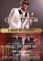 (BPRW)  MULTI-AWARD WINNING ICONS “CHARLIE WILSON” AND “THE ISLEY BROTHERS”  LIVE IN CONCERT 