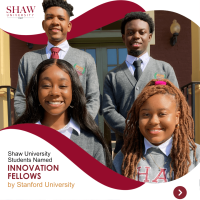 (BPRW) Four Shaw University Students Named Innovation Fellows by Stanford University