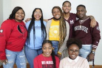 Left to right top row – Kirlandria Harris, Maya Blasingame, Jada Ransom, Darryl Sams, Alonzo Frederic Left to right bottom row – Diajah Kidd, Lauren Mitchell (Photo: Larry McCormack, Schenk Photography)