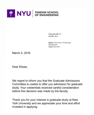 NYU Rejection Letter (Body) 