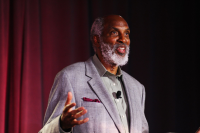 john a. powell speaks at the Othering & Belonging Conference. Photo credit: Eric Arnold