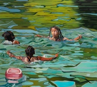 The Swimmers, 2023, Joy Labinjo. Image courtesy of the artist and Tiwani Contemporary.