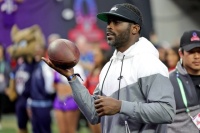 Michael Vick during the NFL Pro Bowl Games in Las Vegas on Feb. 5, 2023. Credit: Ethan Miller / Getty Images file