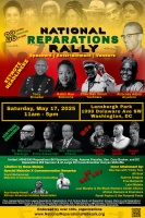(BPRW) Reparations Activists to Host National Reparations Rally in Washington, D.C. on May 17, 2025 Commemorating the 100th Birthday of Malcolm X