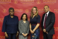 L-R: Roberta Troy, Ph.D., Provost, Tuskegee University; Lily McNair, Ph.D., President, Tuskegee University; Lisa W. Wardell, President and Chief Executive Officer, Adtalem Global Education; William F. Owen, M.D., FACP, Dean and Chancellor, Ross University