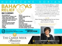 (BPRW) The Carrie Meek Foundation partners with Commissioner Barbara J. Jordan and Experience Aviation to coordinate Hurricane Relief for the Bahamas