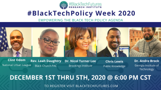 #BlackTechPolicy Week Speaker Highlights