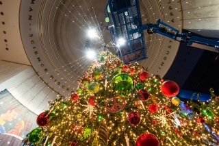 The 45-foot-tall Grand Tree has more than 30,000 lights.