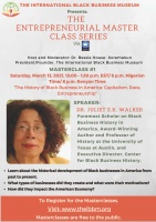 (BPRW) THE INTERNATIONAL BLACK BUSINESS MUSEUM LAUNCHES ENTREPRENEURIAL MASTERCLASS SERIES