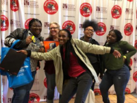 Students at the 2019 Black College Expo overjoyed after learning of all the  college opportunities available to them.