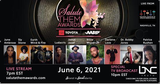 (BPRW) Salute THEM Awards Honors Musical Vanguards Sly Stone, Earth, Wind & Fire, Ludacris and Others from The New National Museum of African American Music (NMAAM) on June 6, 2021 | Press releases