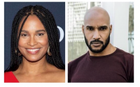 (L to R): Joy Bryant and Henry Simmons 