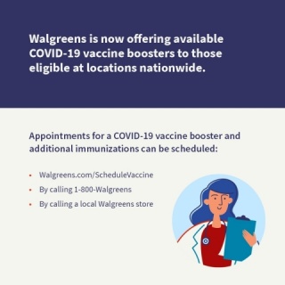 Walgreens is now offering COVID-19 vaccine boosters to those eligible. (Graphic: Business Wire)