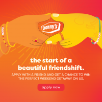(BPRW) Calling All Besties – Denny’s is Hiring Best Friends and Offering Them a Chance to Win “The Perfect Weekend Off” 
